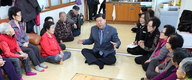 조길형 영등포구청장, 어르신들과 방바닥 소통