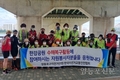영등포구자전거연맹, 한강공원 수해복구 봉사자들에 음료수 전달