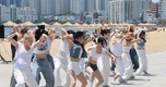 광안리서 제21회 부산국제무용제 거리 홍보 공연